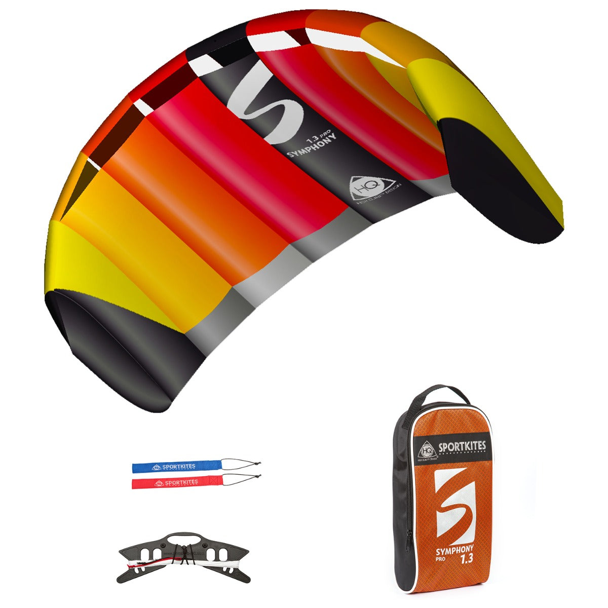 HQ Lenkmatte Symphony Pro 1.3 Rainbow Allround Lenkdrachen Kite Matte