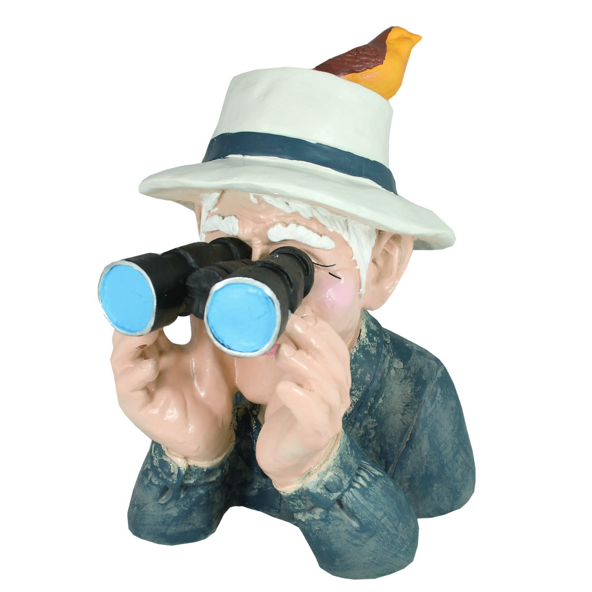 Gartenfigur Opa Paschulke Spanner mit Fernglas Figur Mann mit Fernglas Zaungucker