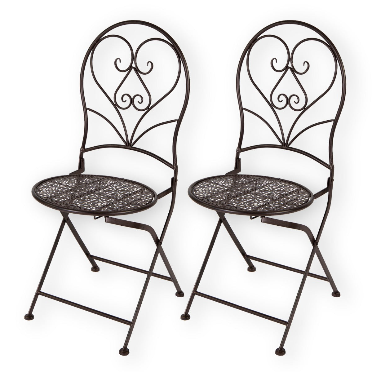 Klappstuhl Metall Home Decor Vintage 2 Stück Gartenstuhl Balkonstuhl Metallklappstuhl