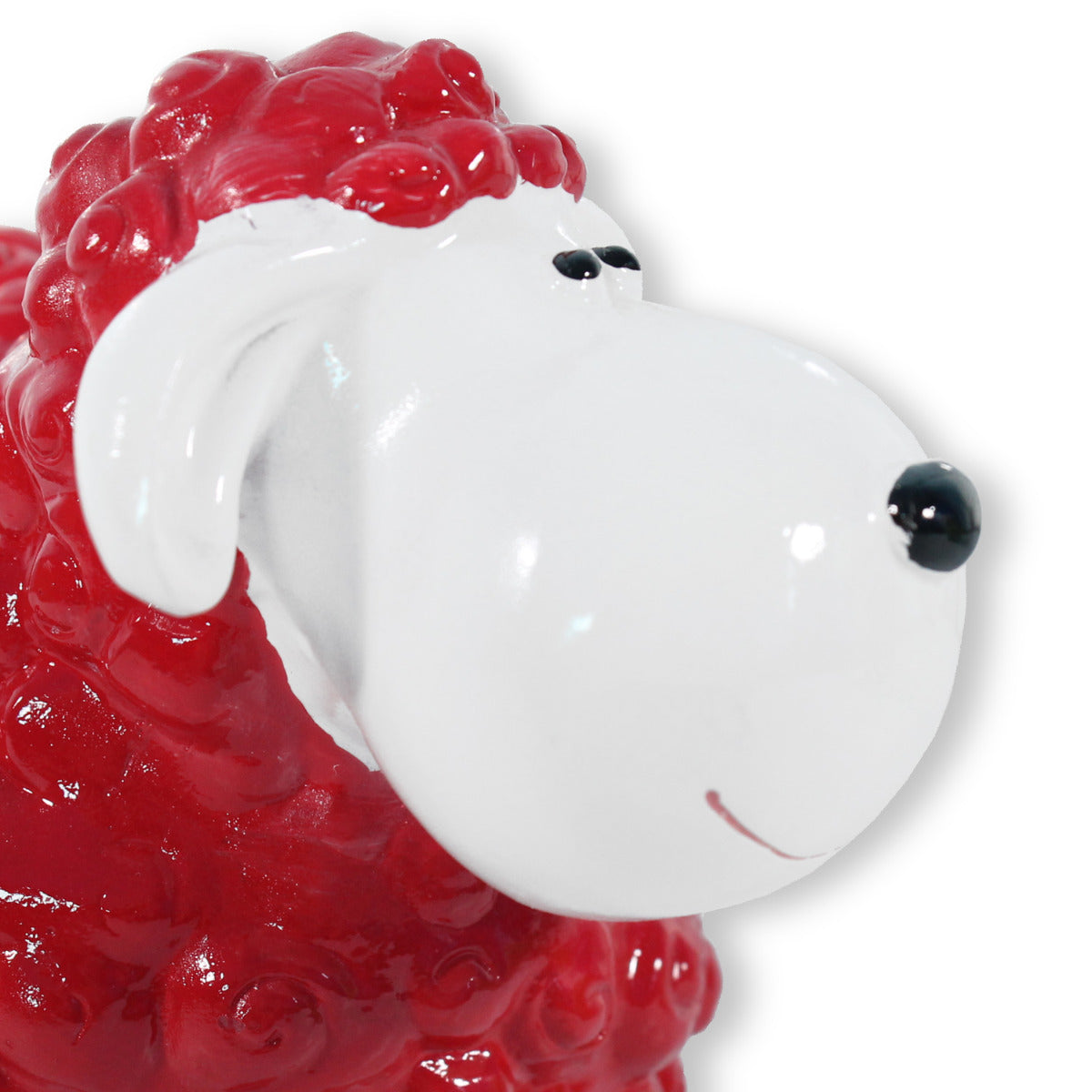 Buntes Deko Schaf rot Gartenfigur Schaf Dekofigur Schaf lustige Schafe
