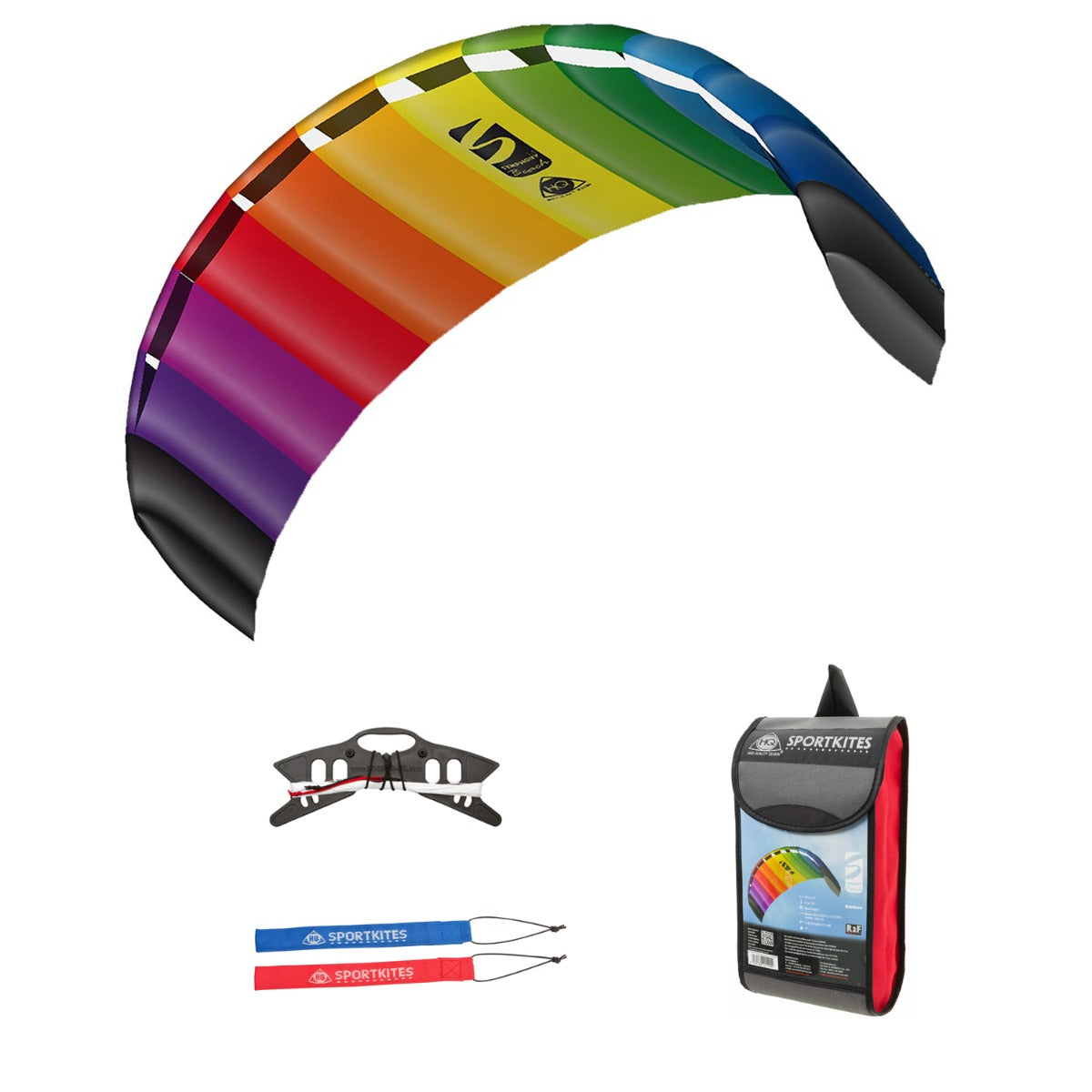 HQ Lenkmatte Symphony Beach III 2.5 Rainbow R2F Allround Lenkdrachen Kite
