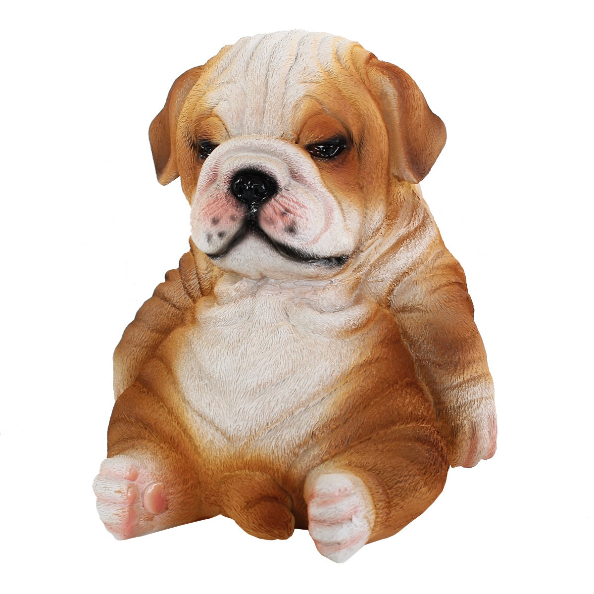 Hunde Figur Bulldogge Figur sitzend Hunde Deko lustige Hundefigur