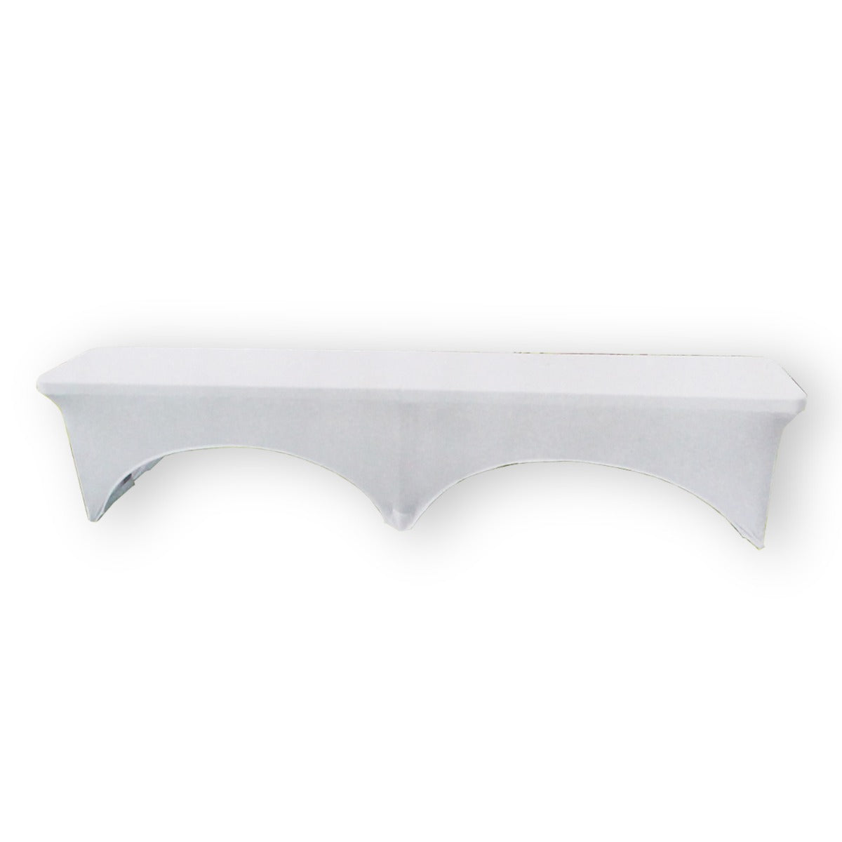 Husse für Koffer-Klappbank Bierbank Bank Überzug weiß 183x30x43 cm bügelfreie Strech Husse