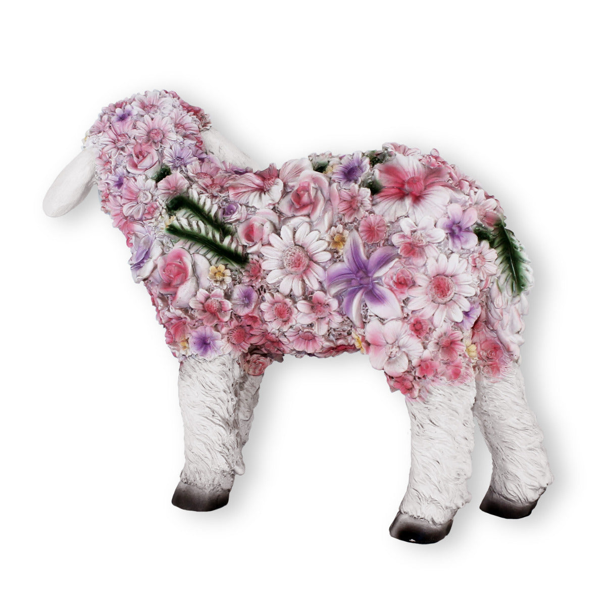 Lamm Figur stehend Blumenlamm Deko Lämmchen stehend Deko Lamm