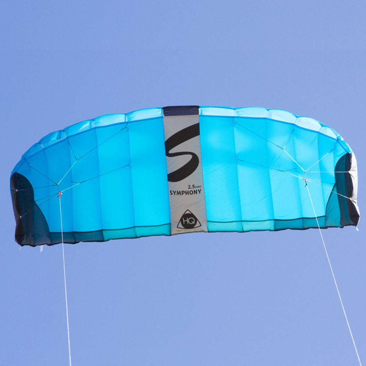 HQ Lenkmatte Symphony Pro 2.5 Neon Blue Allround Lenkdrachen Kite Matte