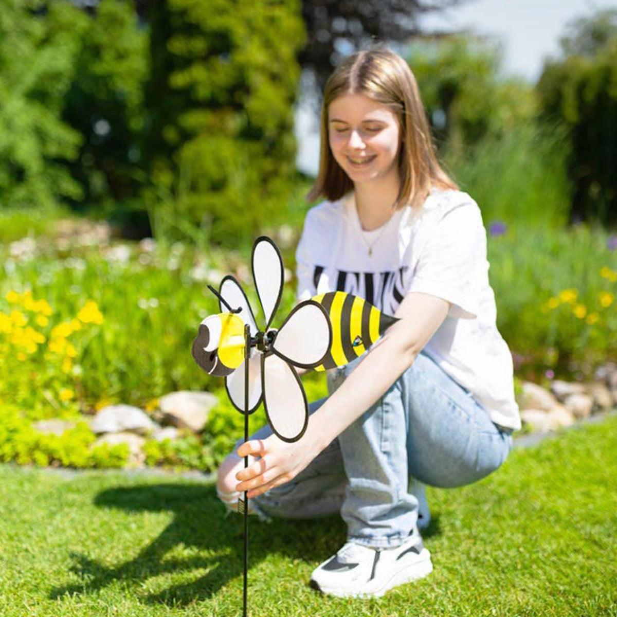 Windspiel HQ Spin Critter Bee Gartendeko Windrad Windfahne