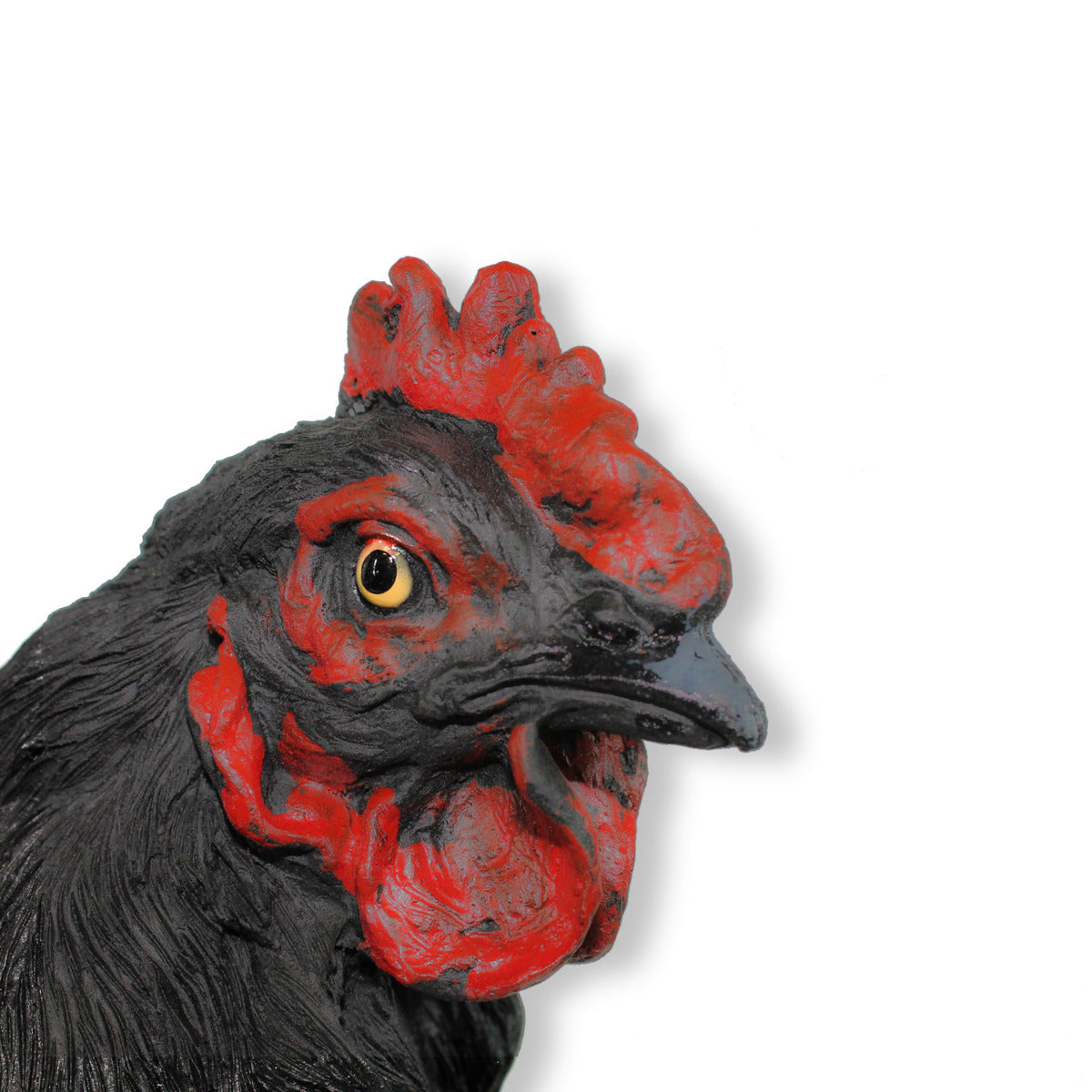 Gartendeko Huhn Figur Schwarz 35cm stehend Deko Hühner Deko Hennen