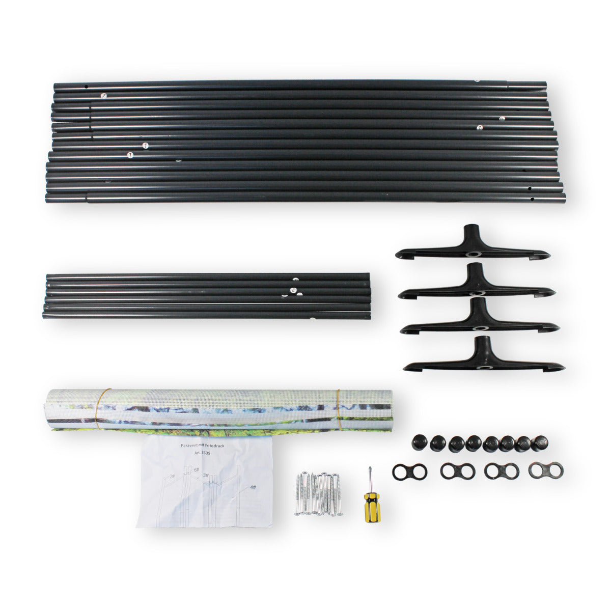 Paravent mit Fotodruck WALD Spanische Wand Raumteiler Trennwand Zimmer