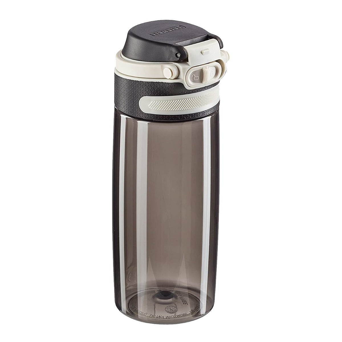 Leifheit Trinkflasche Flip 550ml Tritan schwarz mit Filter für Fruchteinsatz bruchsichere Tritanflasche