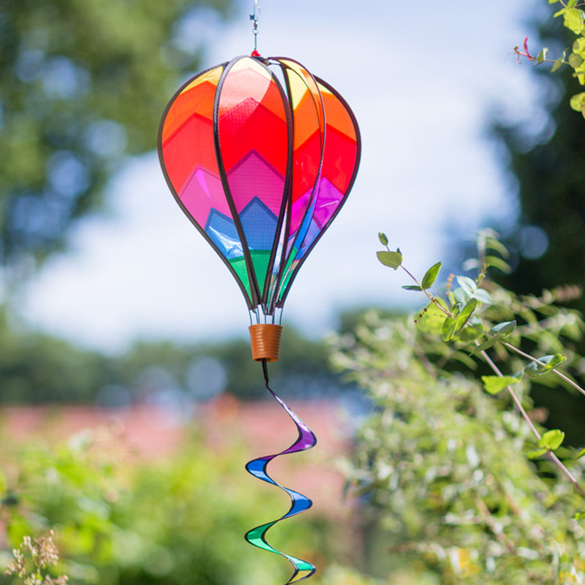 Windspiel Heißluftballon HQ Hot Air Balloon Twist Sunrise Windsack Garten Dekoration