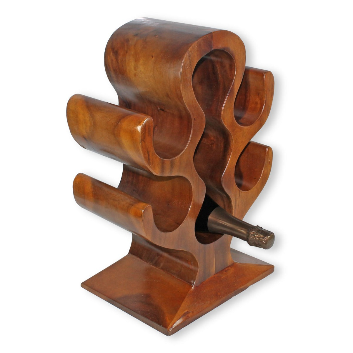 Weinregal schmal für 7 Flaschen Flaschenregal schmal Weinregal Holz