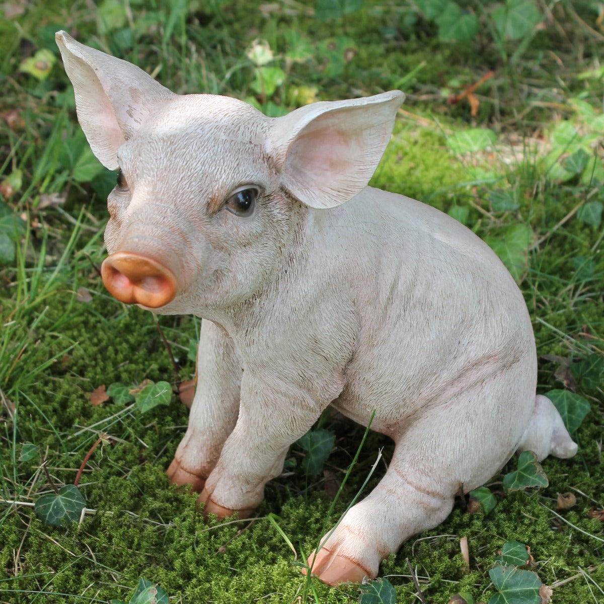 Schwein Figur Ferkel Trixi Figur Deko Schwein sitzend 23 cm