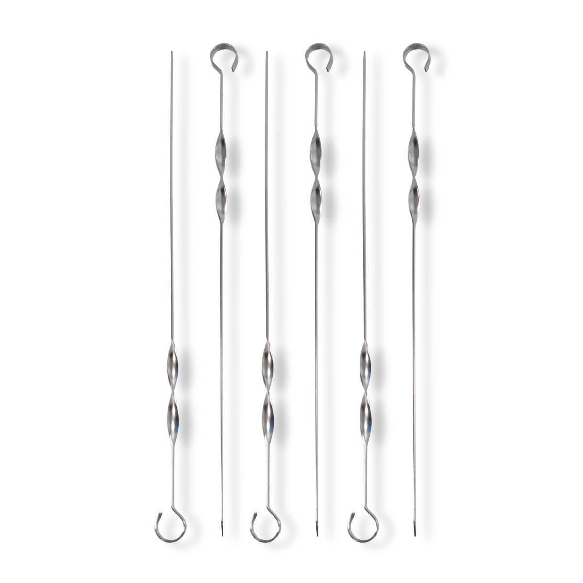 Grillspieße Edelstahl 45cm 6er-Set Schaschlikspieße Spieße zum Grillen