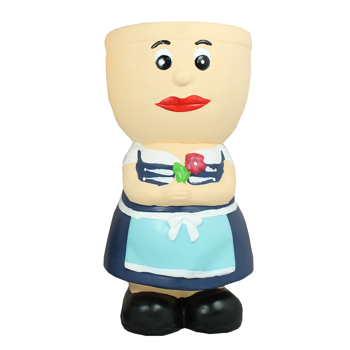 Blumentopf Figur Resi aus Keramik Kräutertopf Übertopf für Blumen Pflanztopf