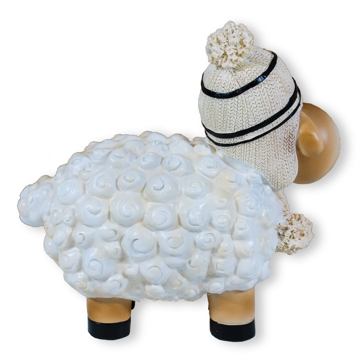 Buntes Deko Schaf weiß mit Mütze Gartenfigur Schaf Dekofigur Schaf lustige Schafe