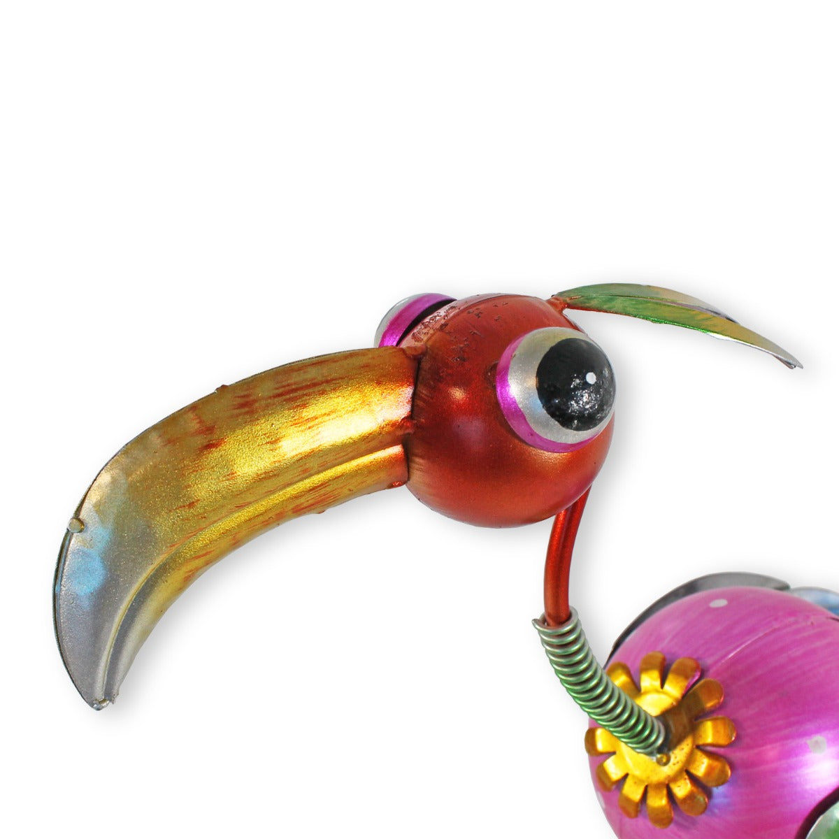 Metallfigur Vogel Figur Gartenfigur exotischer Vogel 50 cm Blechfiguren Garten Dekofigur