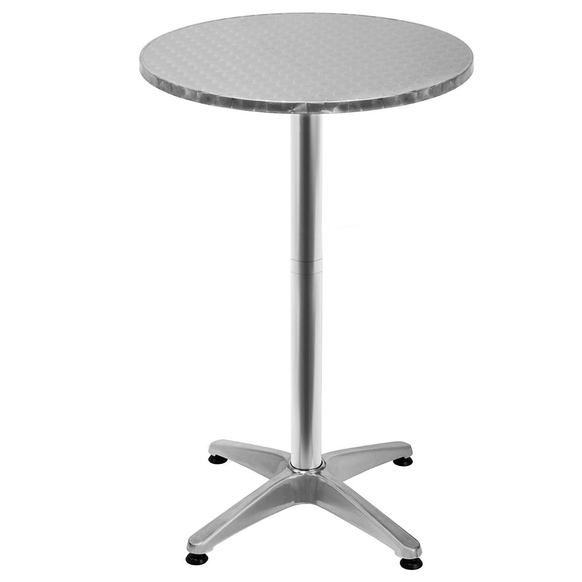 Stehtisch klappbar mit Stehtischhusse Deutschland Ø 60cm 2in1 Bistrotisch Aluminium höhenverstellbar 70cm / 110cm