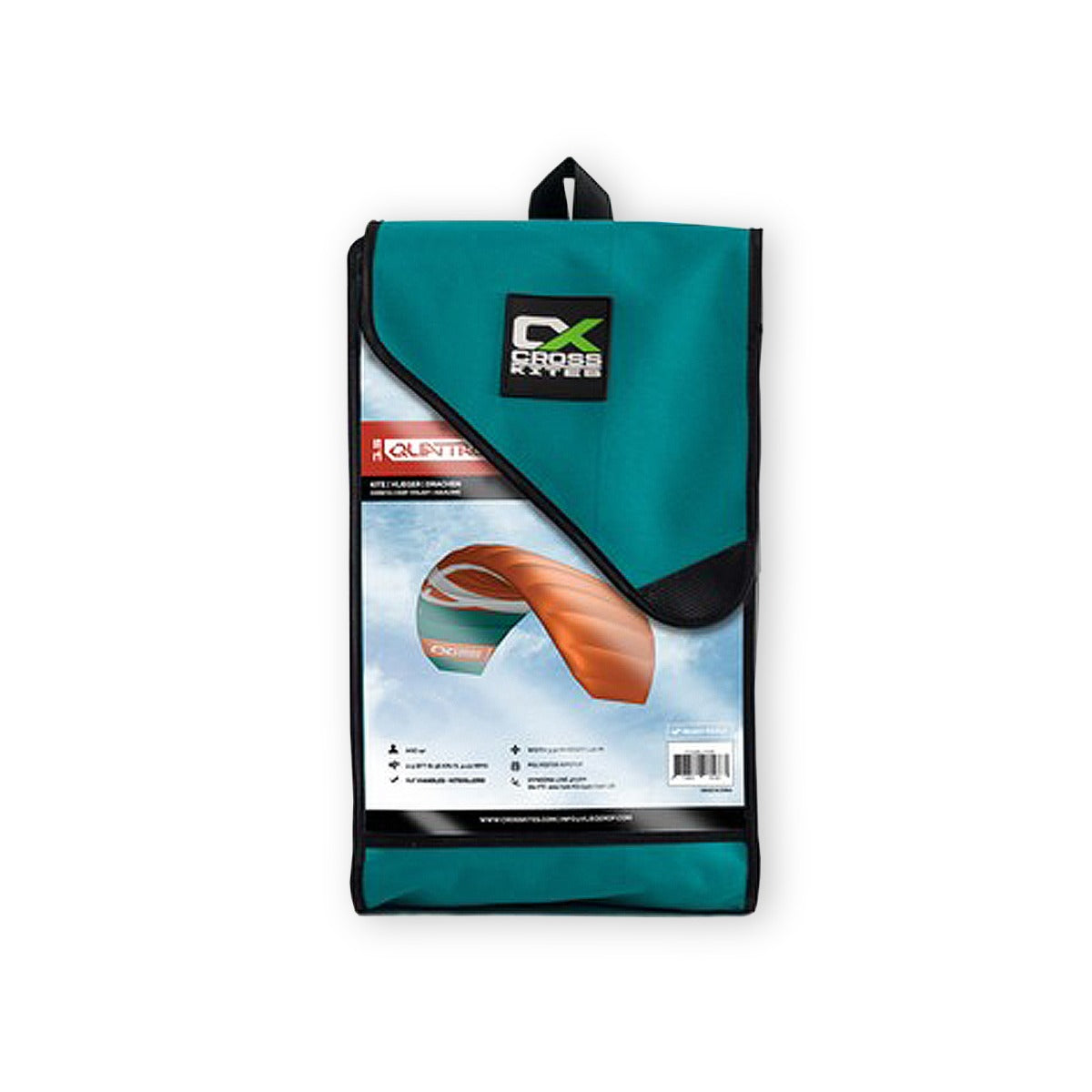 CrossKites Quattro 2.5 Blue Lenkmatte Vierleiner Lenkdrachen Kite Flugdrachen R2F