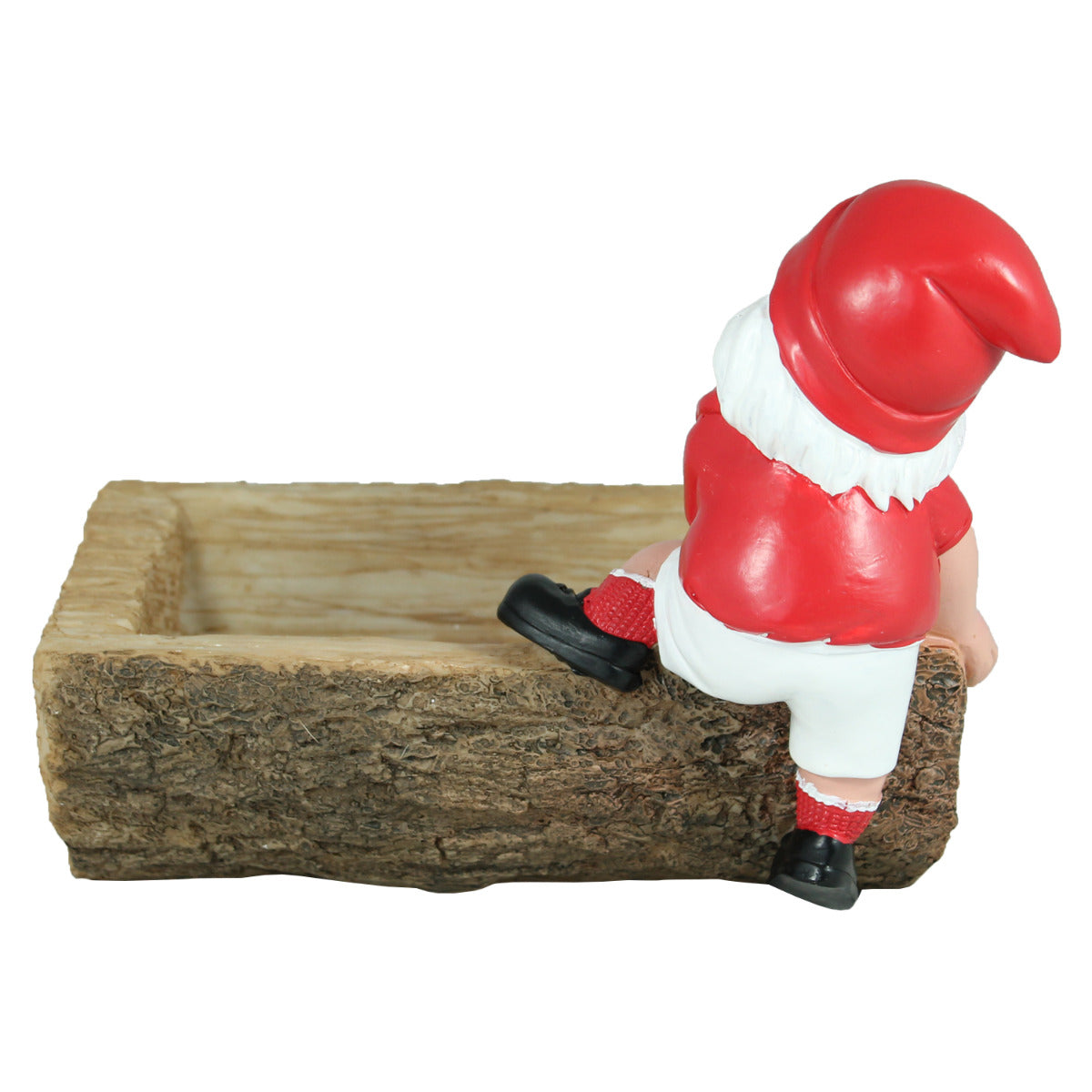 Zwerg mit Schale und Fussball rot