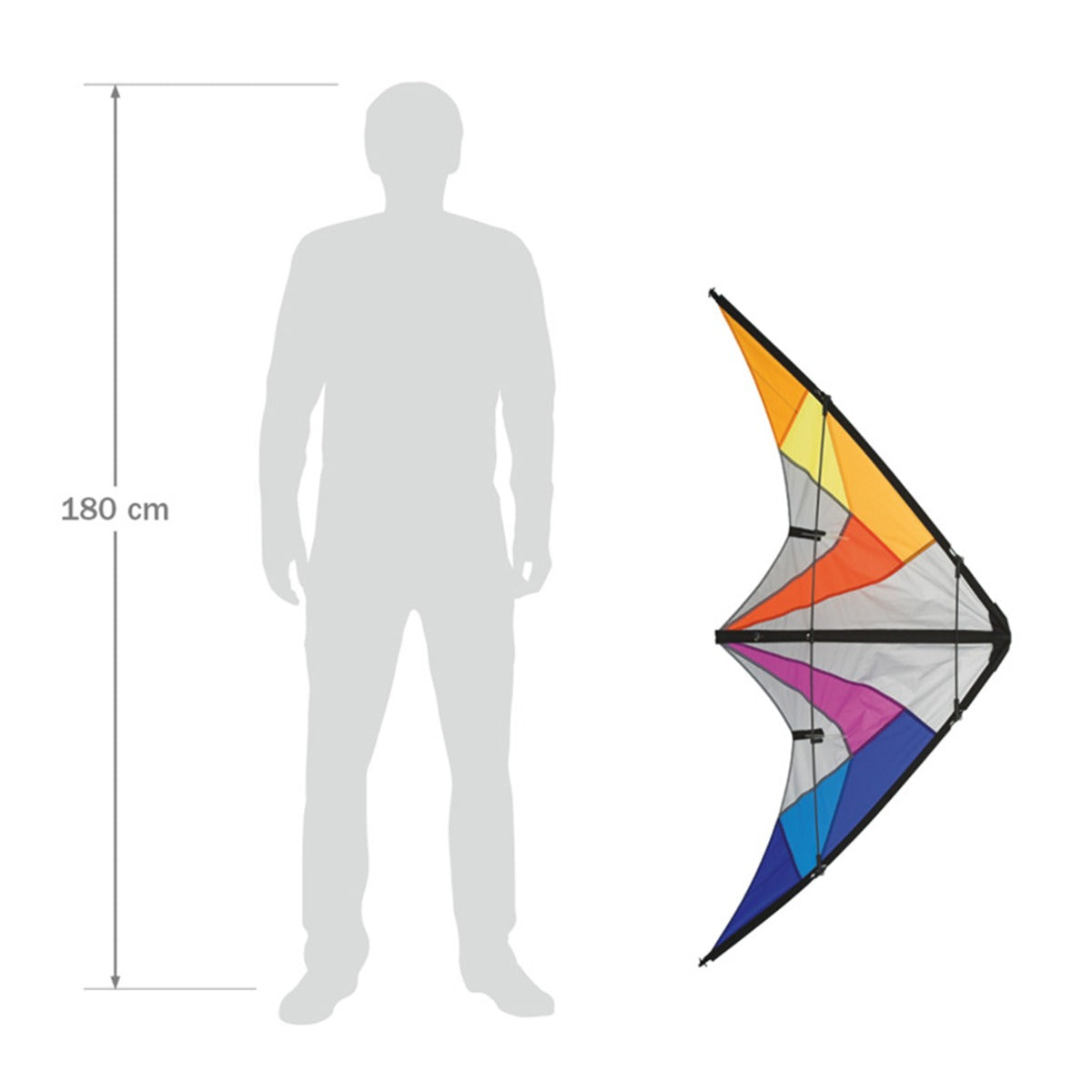 Lenkdrachen HQ Quickstep II Rainbow Allround Drachen