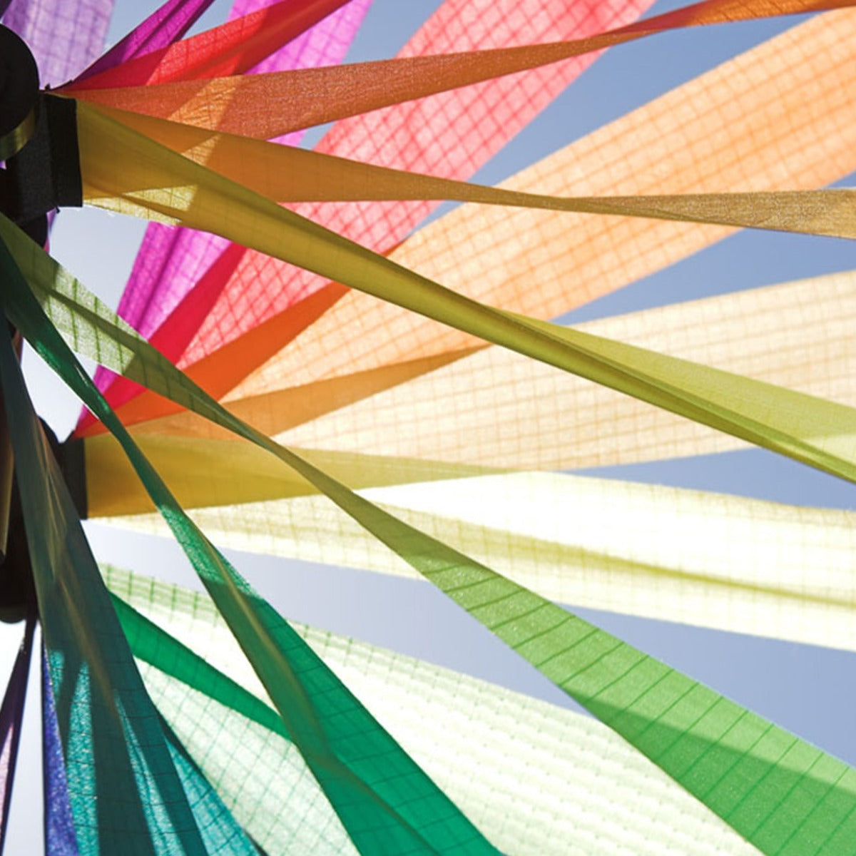 Windspiel HQ Magic Wheel Giant Duett Rainbow mit Bodenanker Windrad