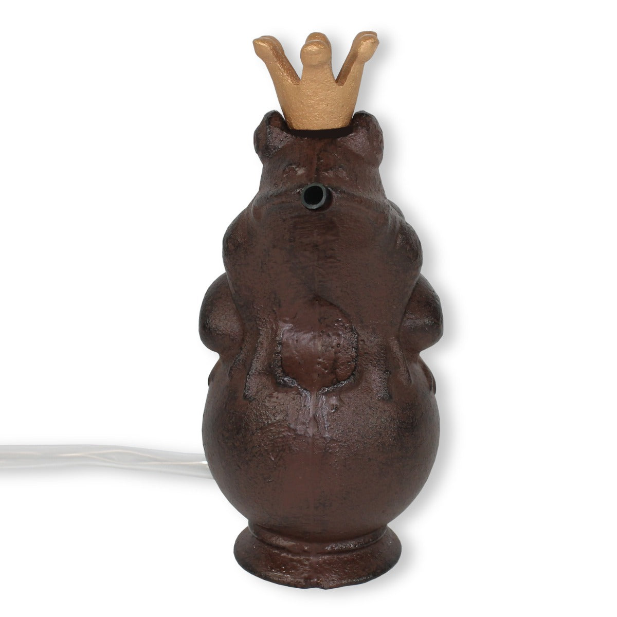 Wasserspeier Froschkönig Wasserspeier Teich Wasserspeier Gusseisen mit Pumpe