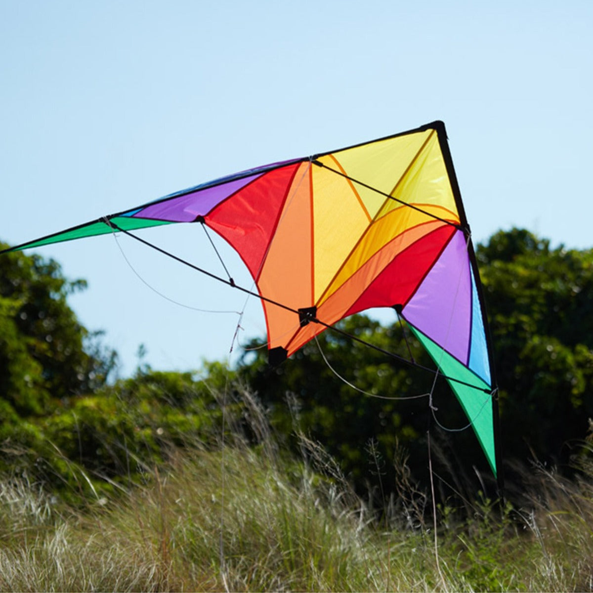 Kinderdrachen Beginner Lenkdrachen HQ Trigger Rainbow Flugdrachen