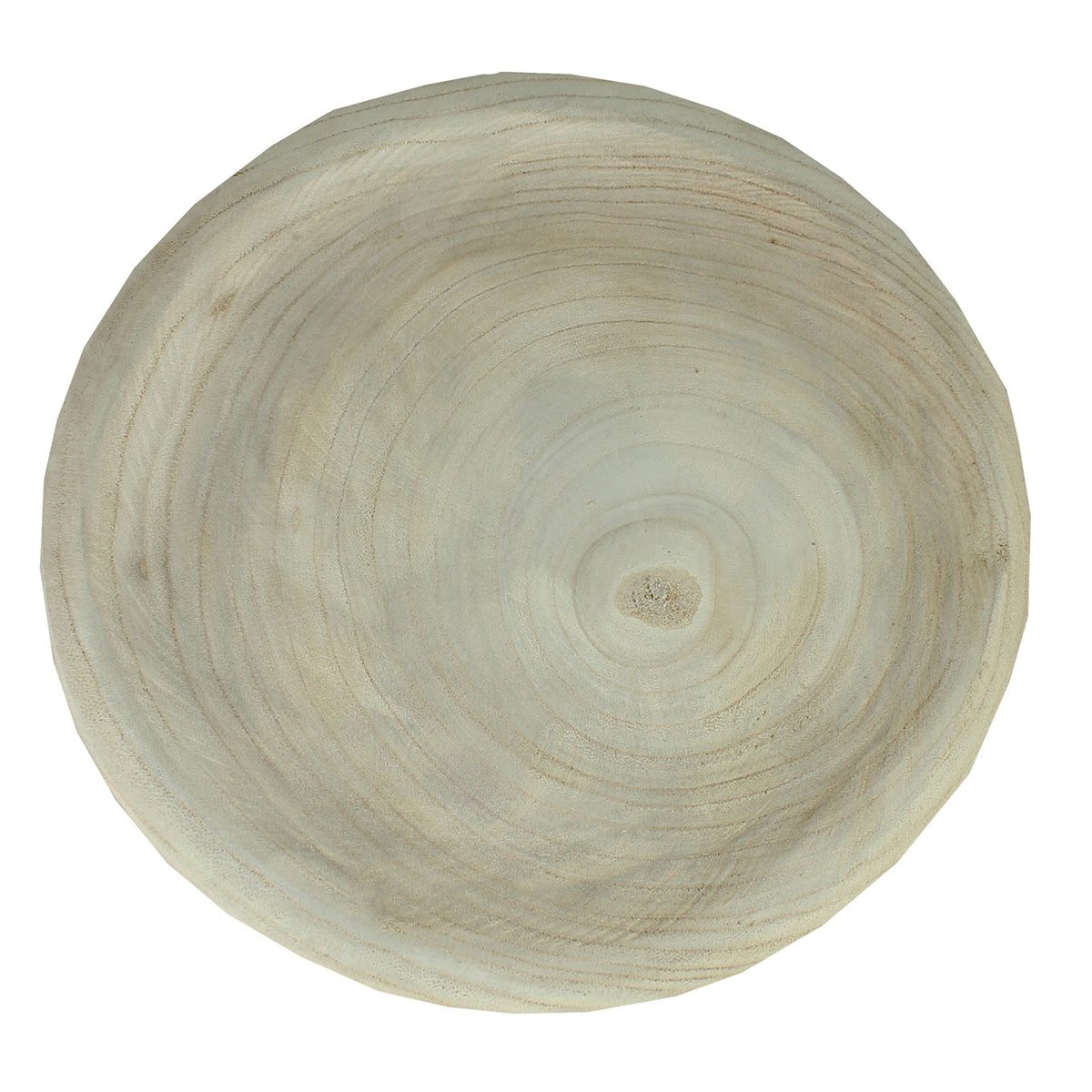 Holzschale rund 26 cm Holztablett Tischdeko Weihnachtsdeko Dekotablett naturbelassen