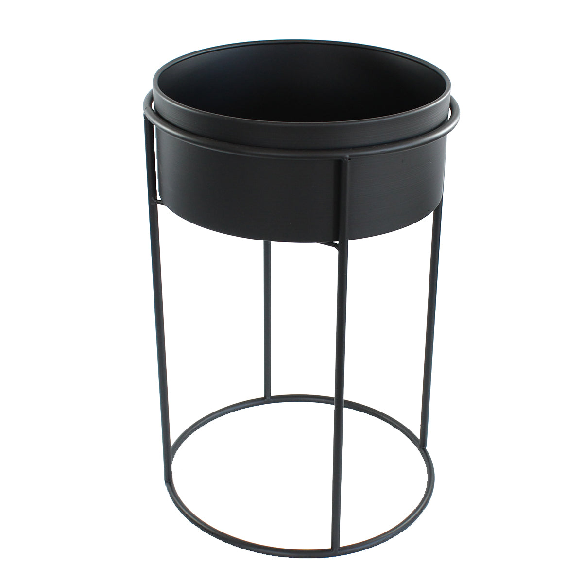 Blumenständer Metall 2er Set schwarz 32/42 cm Pflanzenständer Pflanztopf Blumenständer hoch