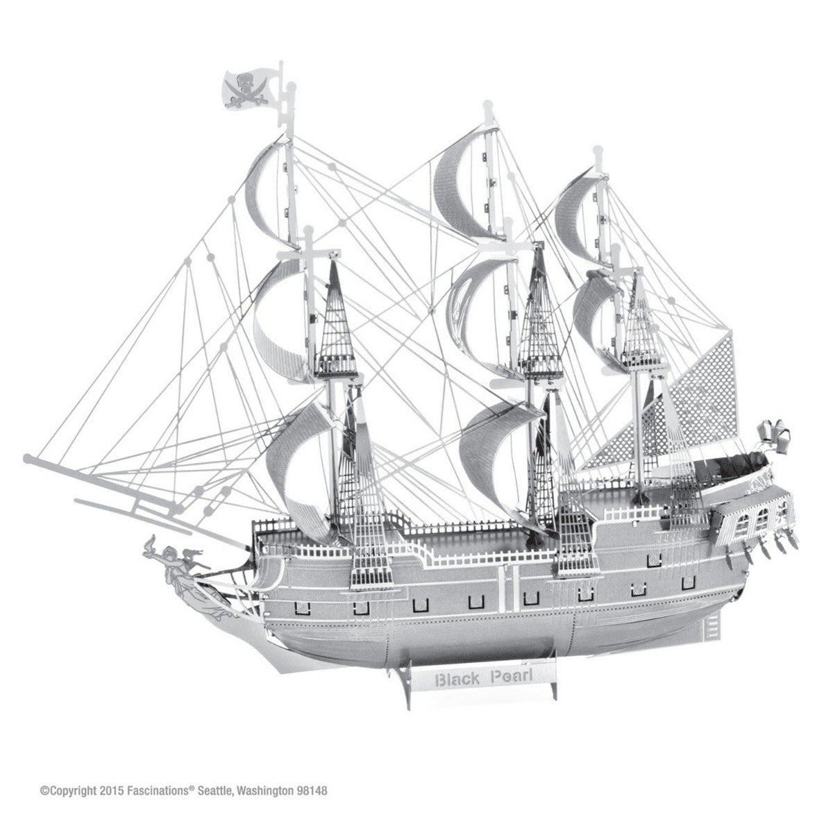 Metal Earth Metallbausätze ICX016 ICONX Black Pearl Piratenschiff Metall Modell