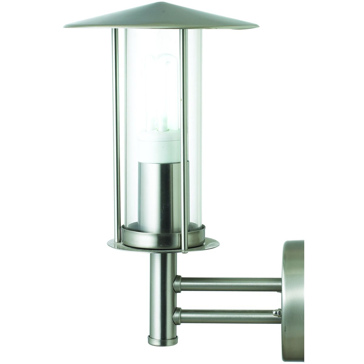 Wandlampe Außen Wandleuchte Edelstahl Außenwandleuchte Klarglas Lampenschirm