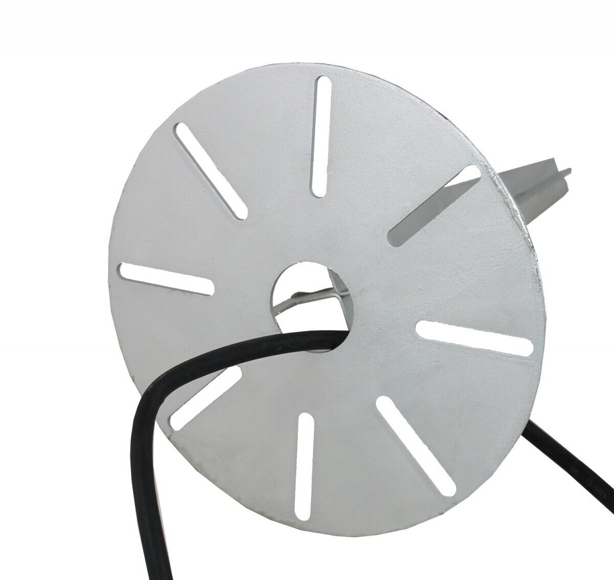 Einschlag-Erdspieß für Garten-Lampen oder Garten-Steckdosen Erdspiess für Gartenleuchte Erdspieß pulverbeschichtet, universal, mit Kabelführung