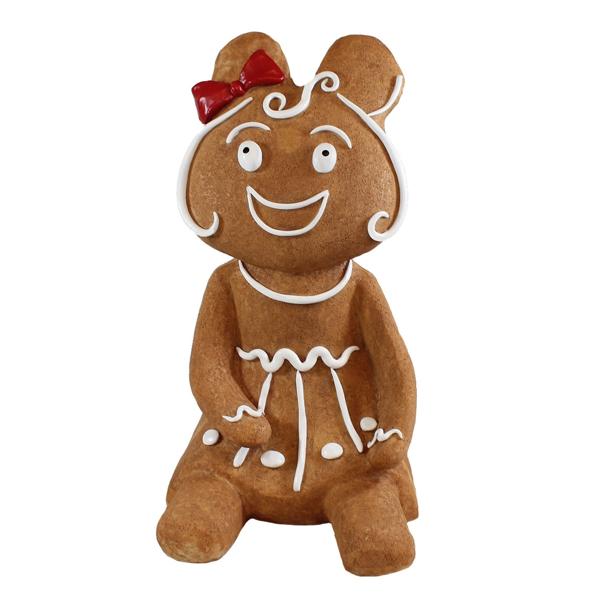 Lebkuchenfigur XL Lebkuchenfrau 45 cm Weihnachts Tischdeko Weihnachtsfiguren Lebkuchen Deko