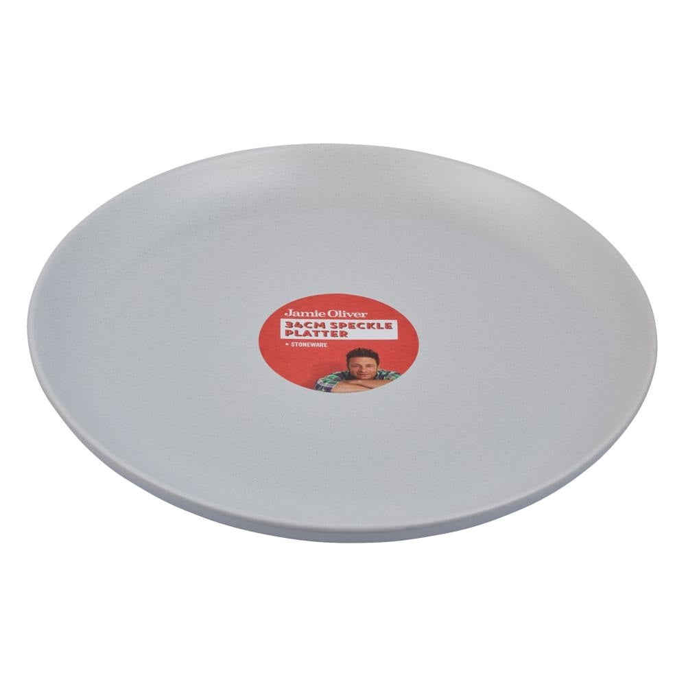 Jamie Oliver Speiseteller Teller Speckle hellgrau 34 cm Essteller Dinner Plates