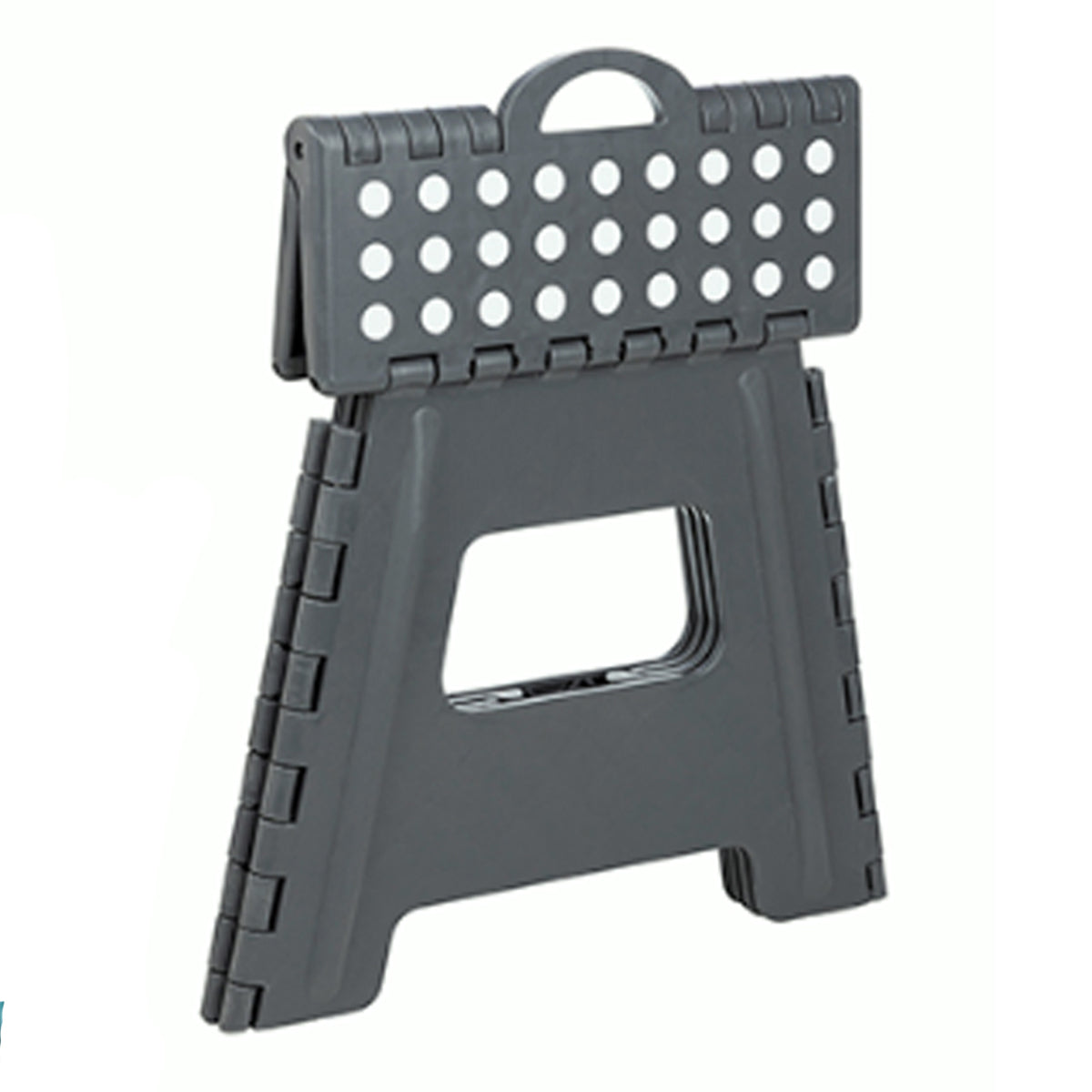 Sitzhocker Falthocker Klapphocker Gartenhocker aus Kunststoff klappbar grau 150kg Tragkraft