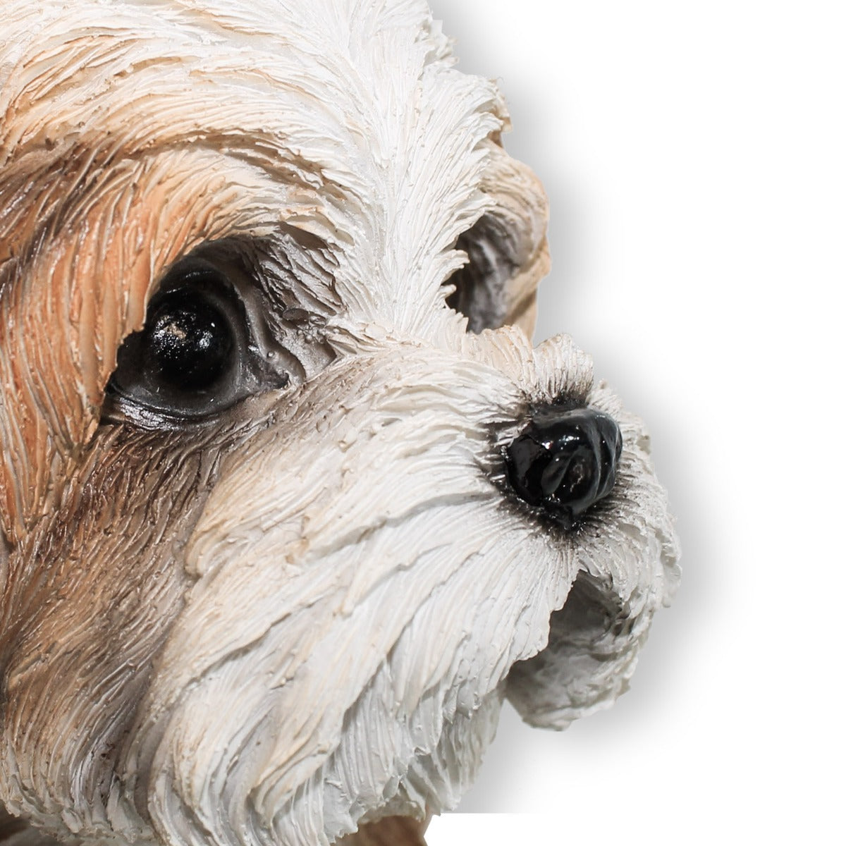 Hunde Figur Shih Tzu Welpe stehend Hund Tierfigur Hundefigur