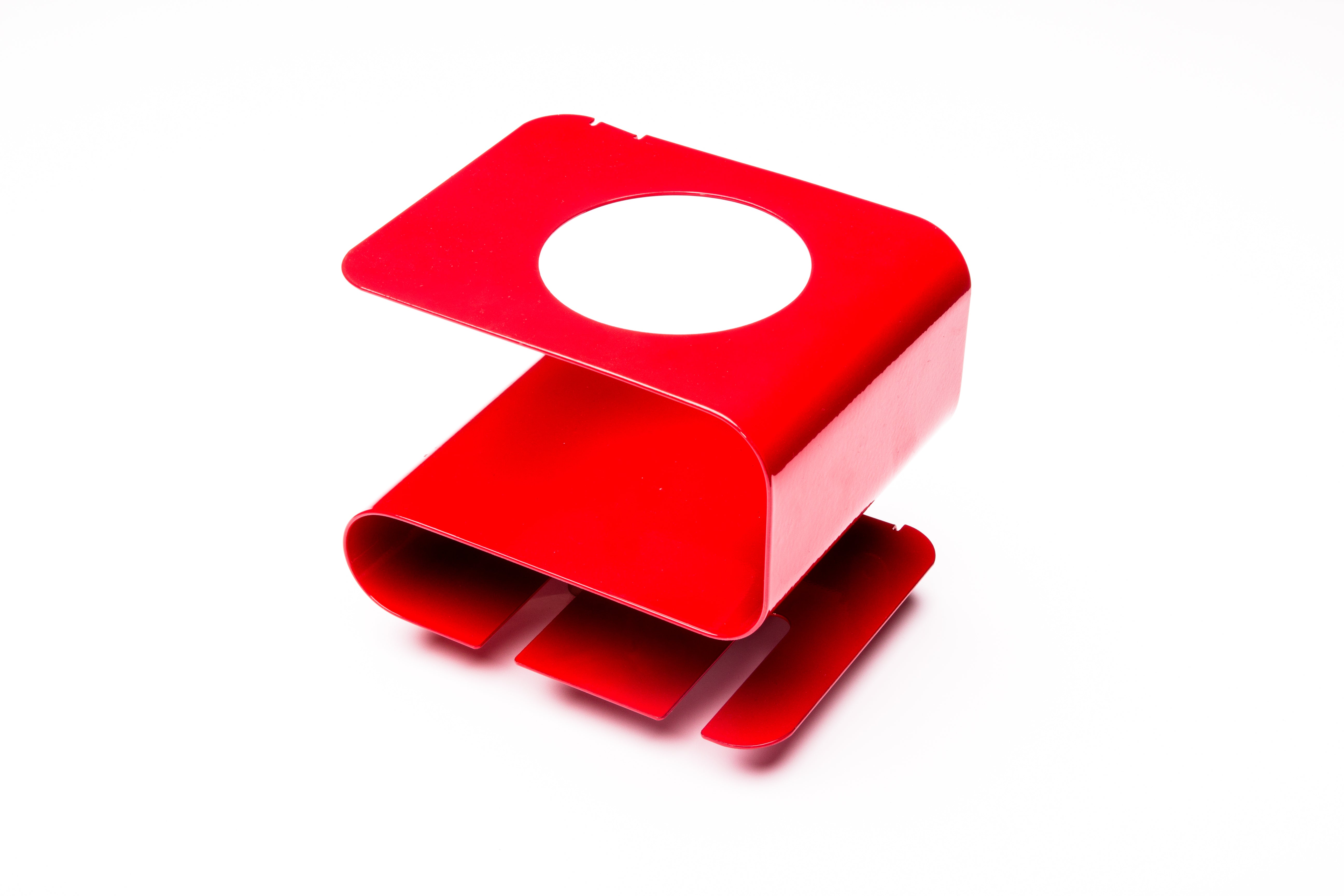 Weinregal Flaschenhalter Flaschenregal Glashalter Metall rot Barzubehör