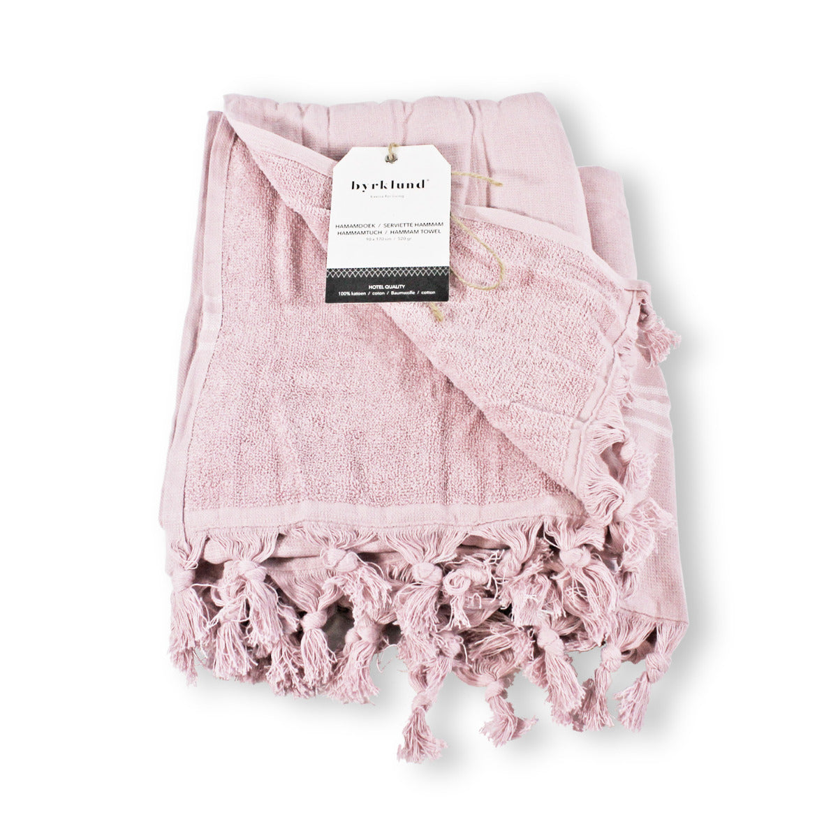 BYRKLUND Hamamtuch 170x90 Rosa Saunatuch Badetuch