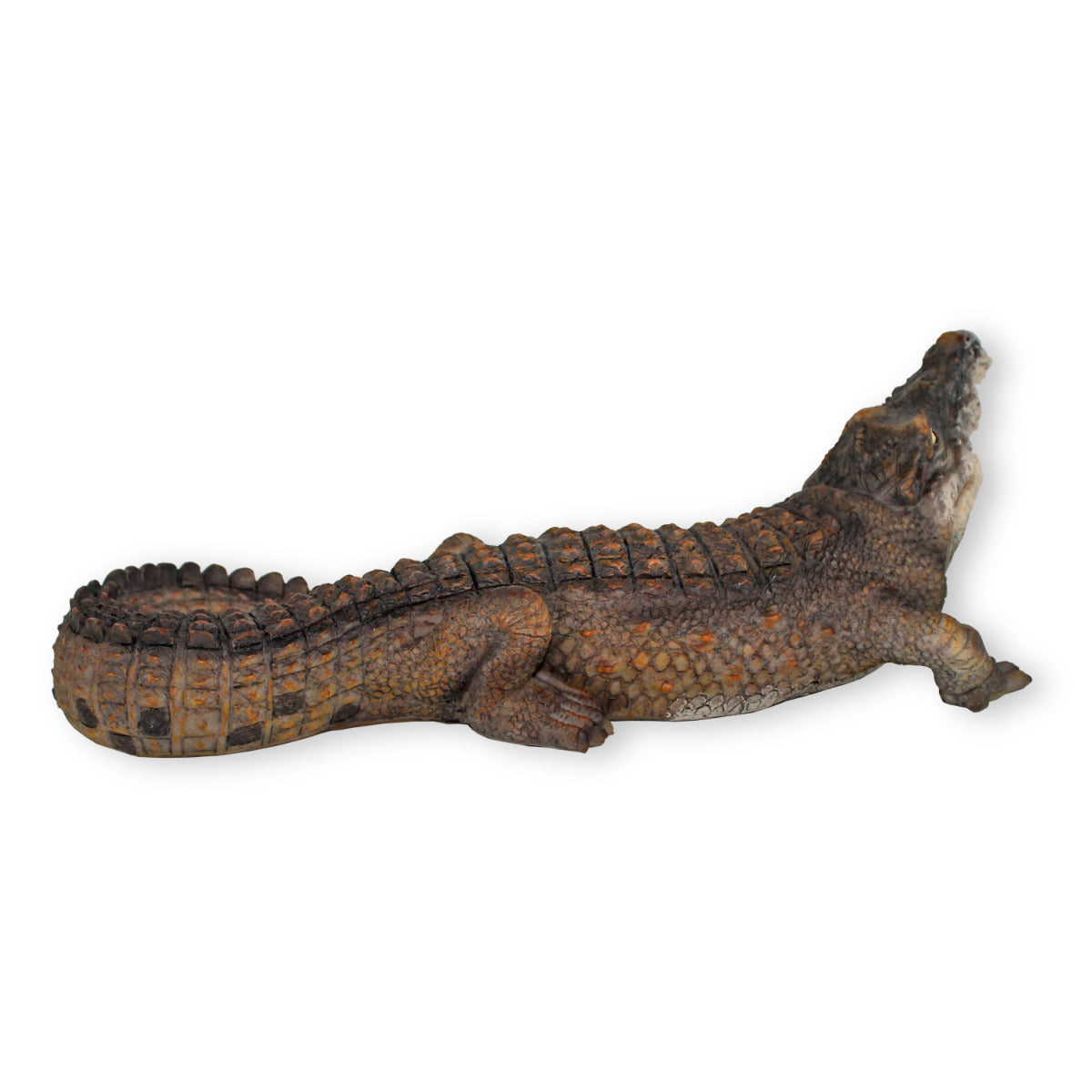 Krokodil Figur Tierfigur Tierfigur Reptil Dekofigur Gartenfigur 37cm