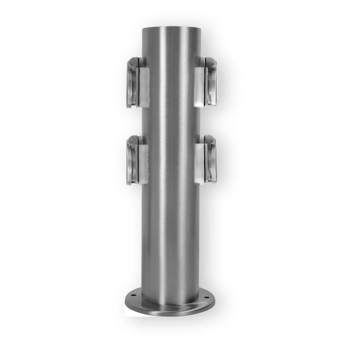 Außensteckdose Garten Edelstahl Gartensteckdose 4fach Steckdosensäule Garten