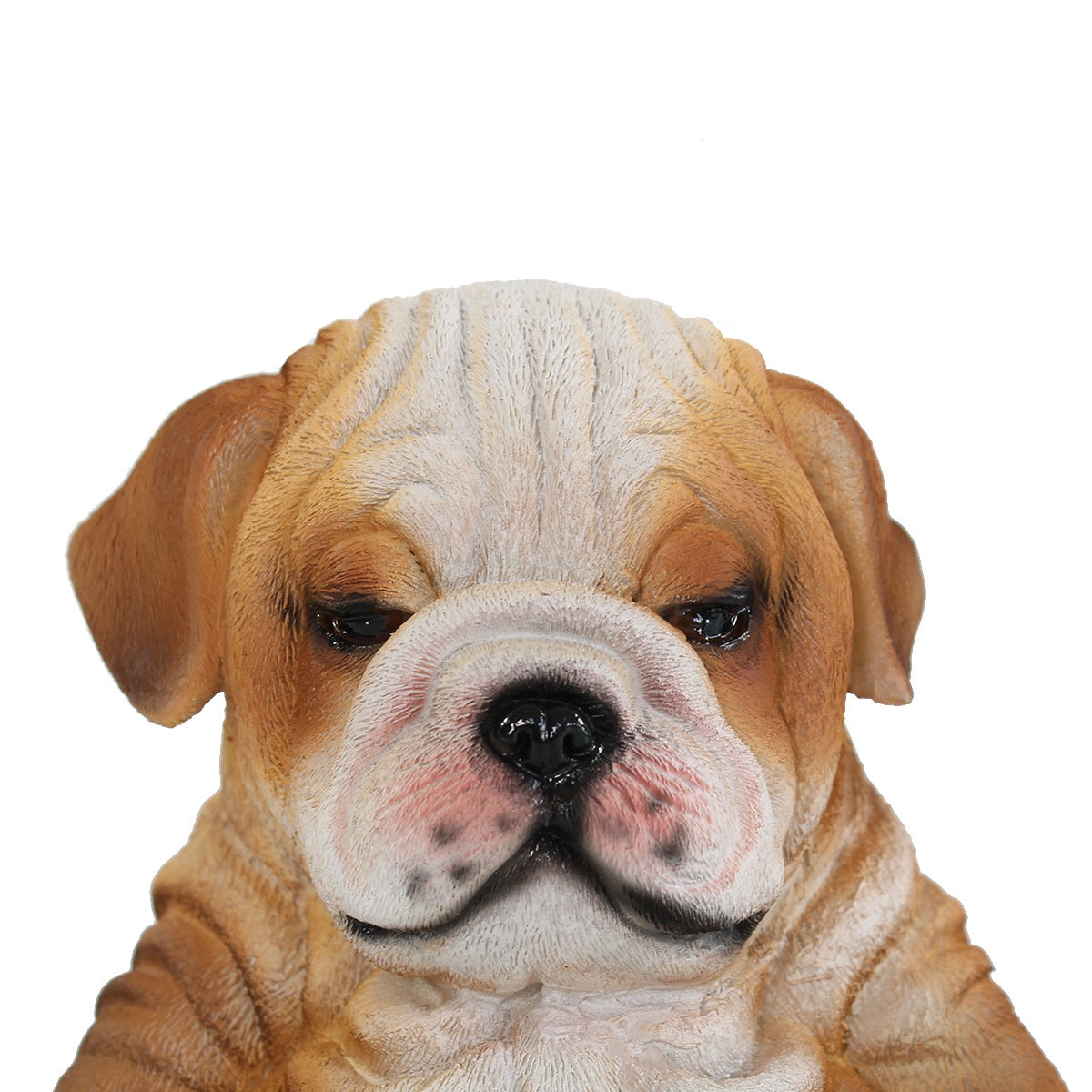 Hunde Figur Bulldogge Figur sitzend Hunde Deko lustige Hundefigur