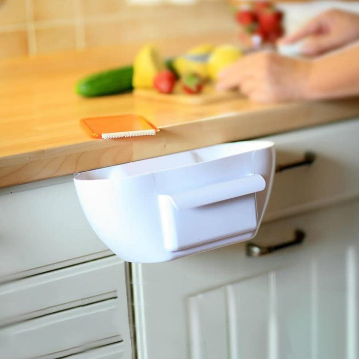 Auffangschale für Küchenabfälle Mülleimer f. Bioabfall Abfallschale Müllsammler