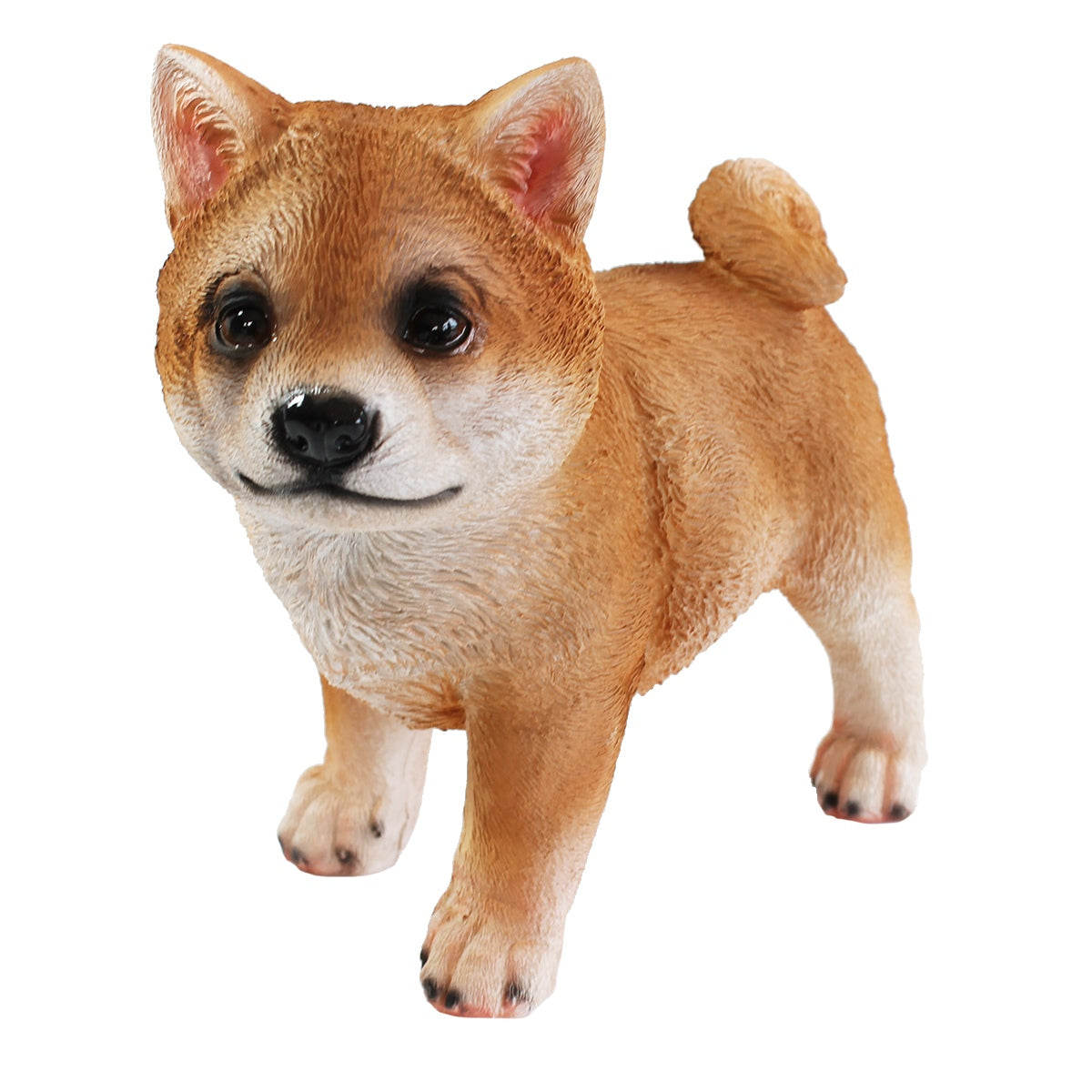 Hunde Figur Shiba Inu stehend Hund Tierfigur Hundefigur