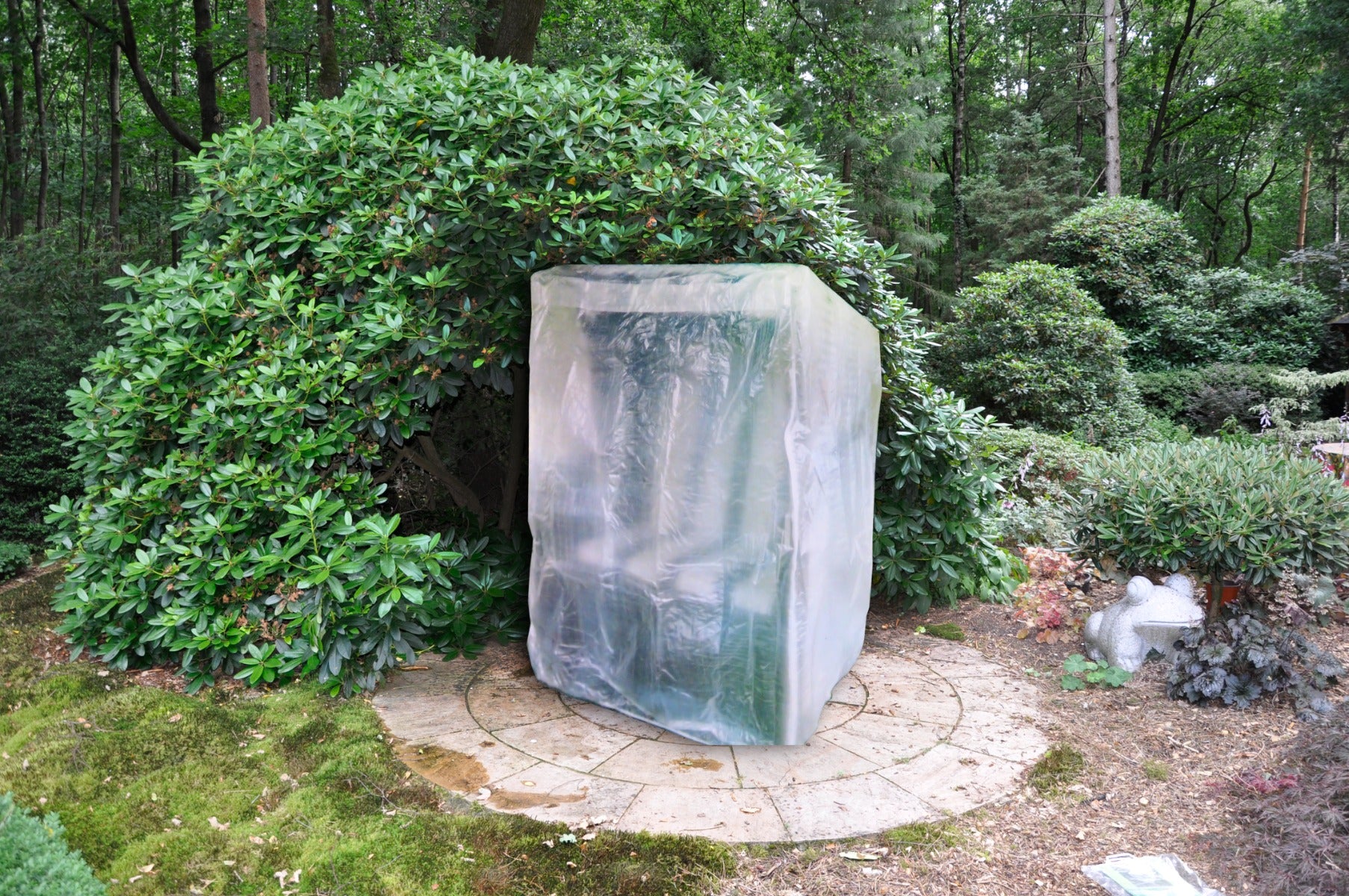 Schutzhülle für Strandkorb Abdeckung Plane Schutzhaube 130x108x165/140 transparent