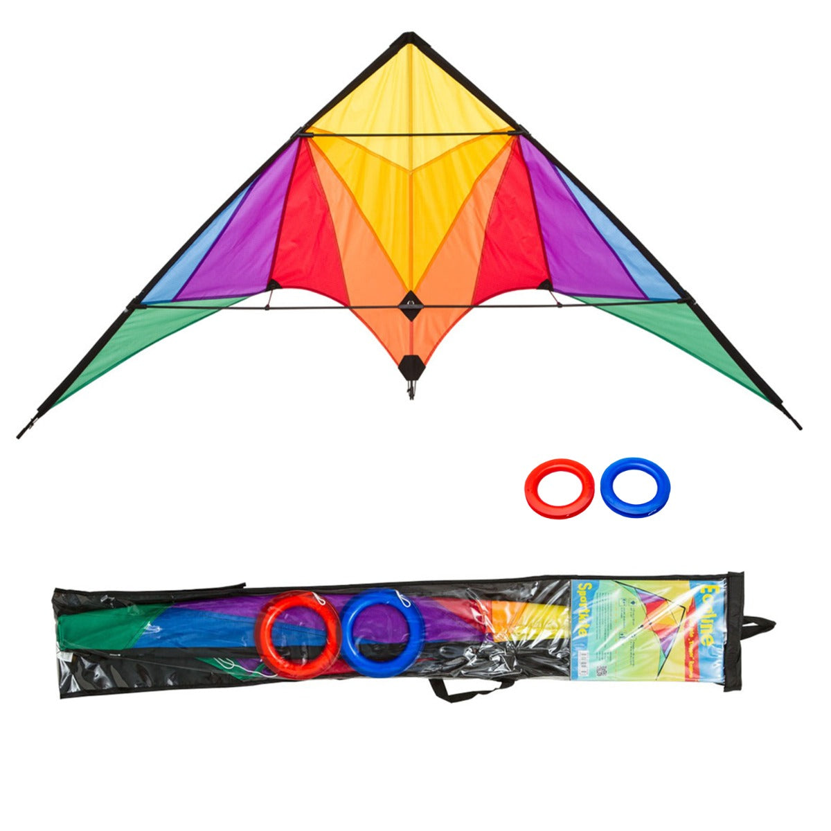 Kinderdrachen Beginner Lenkdrachen HQ Trigger Rainbow Flugdrachen