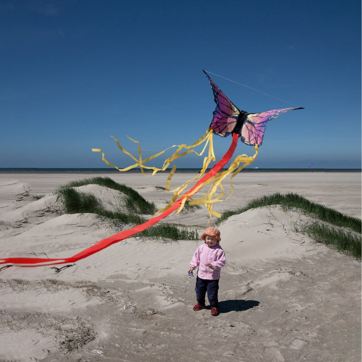 Kinderdrachen Einleiner Butterfly Kite Ruby R Schmetterling HQ Drachen