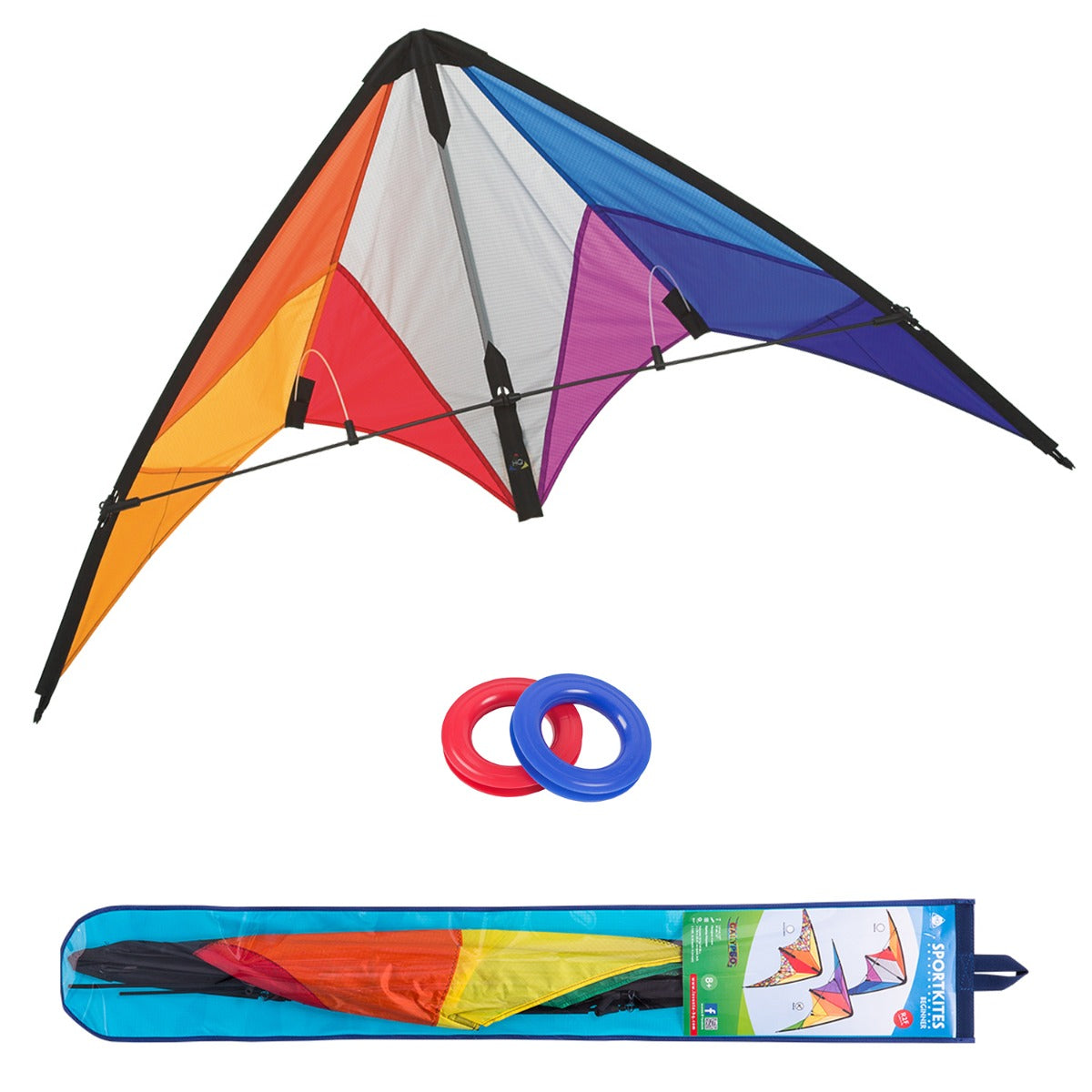Kinderdrachen Lenkdrachen Drachen HQ Calypso II Rainbow Flugdrache