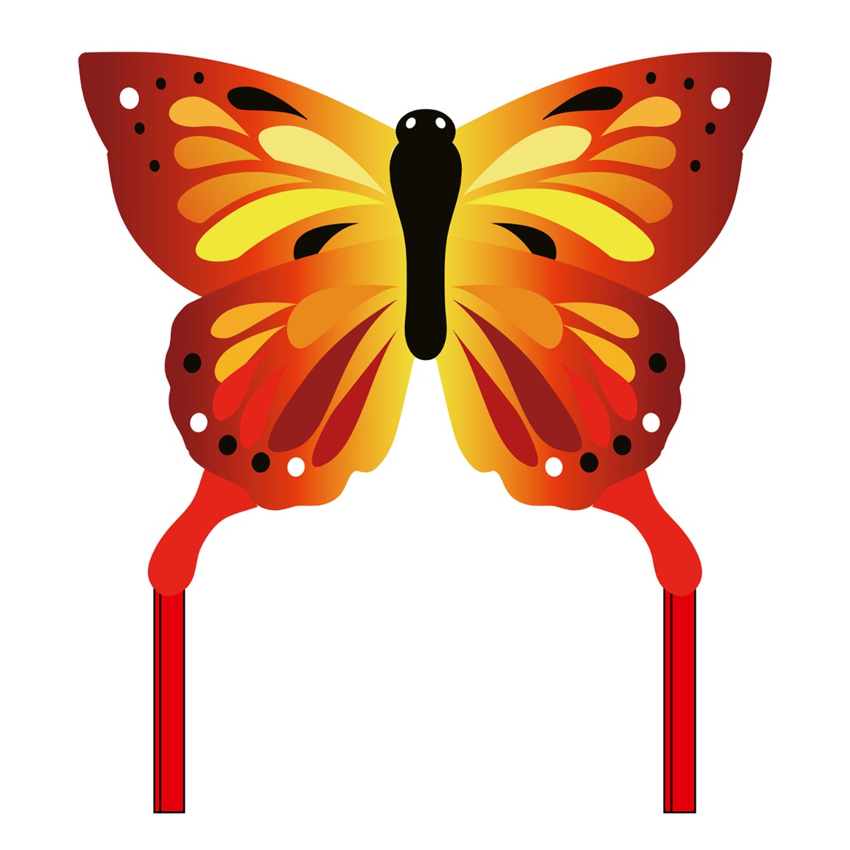 Kinderdrachen Einleiner Drachen HQ Butterfly Kite Sunrise Schmetterling Flugdrache