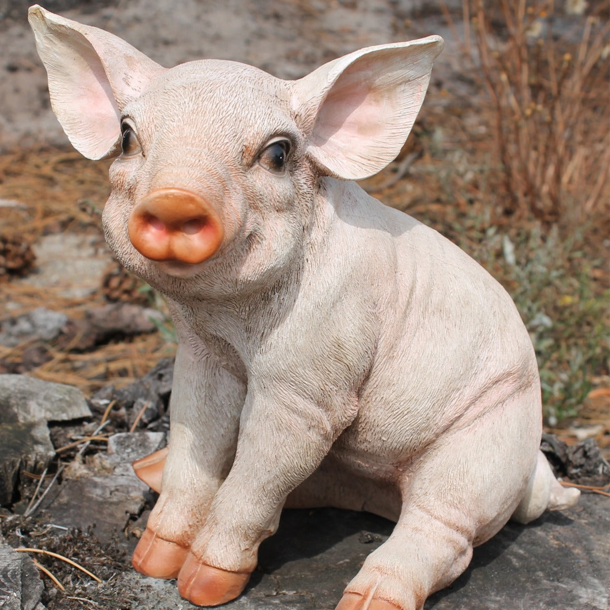 Schwein Figur Ferkel Trixi Figur Deko Schwein sitzend 23 cm