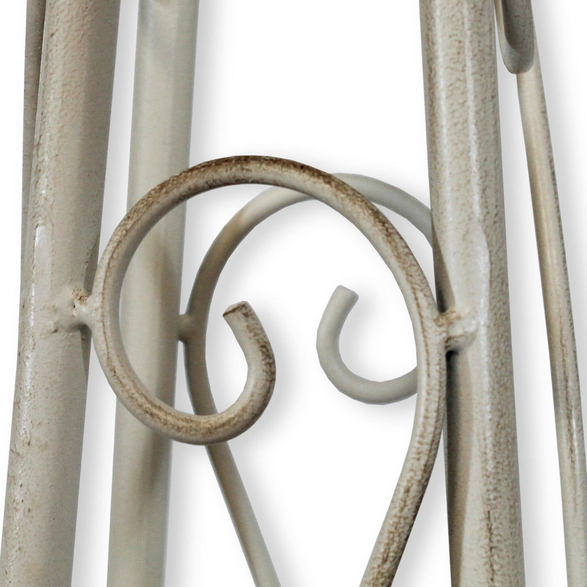 Rankhilfe Metall Rankgerüst Rankpyramide 3er-Set groß und robust 120/140/160 cm Weiss